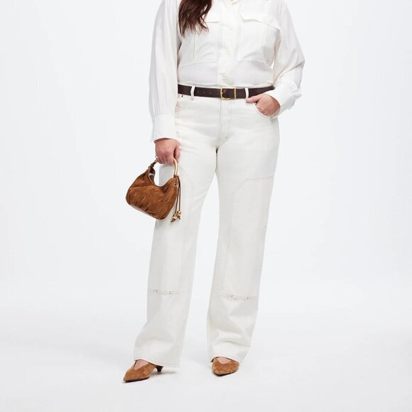Madewell Plus Dean Easy Button Fly Straight Leg Jeans Size 32 NWT - Picture 1 of 11